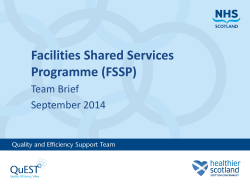 Facilities Shared Services Programme