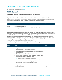 QI Workshop 4