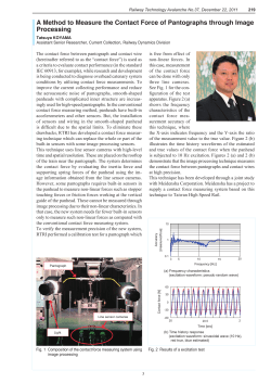 A Method to Measure the Contact Force of Pantographs through