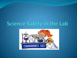 Science Safety in the Lab