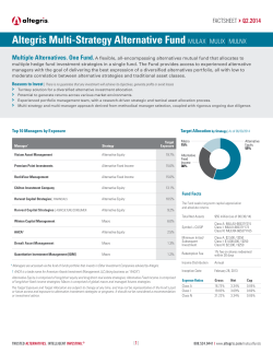 Altegris Multi-Strategy Alternative Fund