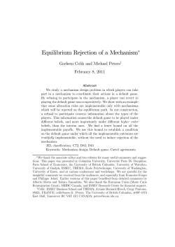 Equilibrium Rejection of a Mechanism - Peters