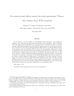 Do terms-of-trade effects matter for trade agreements? Theory