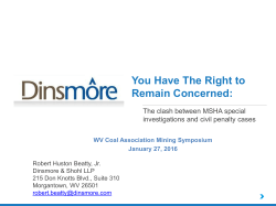 Tips For Dealing With The Clash Between MSHA Civil