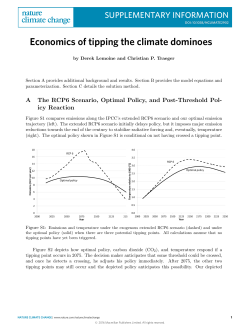 Economics of tipping the climate dominoes