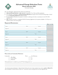 Advanced Group Selection Form