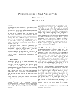 Distributed Routing in Small-World Networks