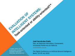 Machine intelligence evaluation