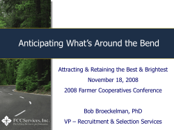 For Each Farm Cooperative - University of Wisconsin Center for