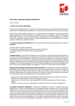 Information regarding Television Distribution GJ 2015_EN