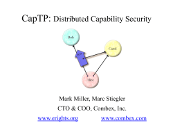 CapTP: Distributed Capability Security