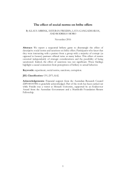 The effect of social norms on bribe offers