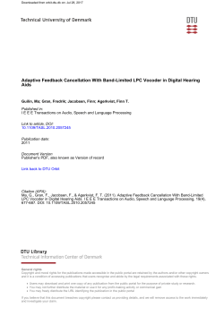 Adaptive Feedback Cancellation With Band-Limited LPC