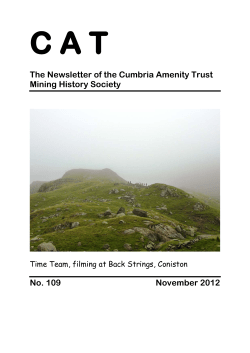NEWSLETTER 109 November 2012