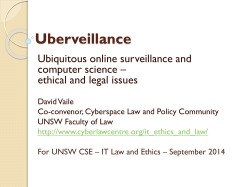 Software and Ethics - Cyberspace Law and Policy Centre