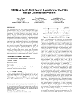 SIREN: A Depth-First Search Algorithm for the Filter