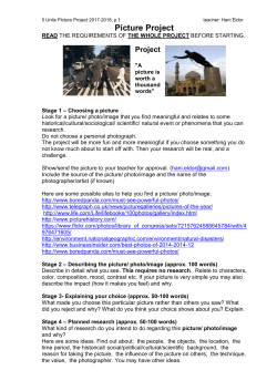 Project - A picture is worth a thousand words