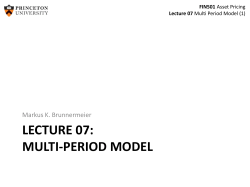 LECTURE 07: MULTI