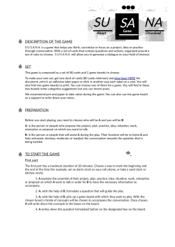 description of the game set preparation to start the game