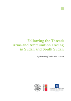 Following the Thread: Arms and Ammunition Tracing in Sudan and