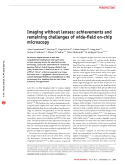 imaging without lenses: achievements and