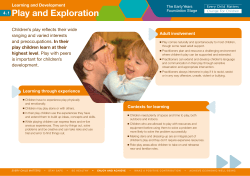 Play and exploration