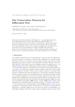 The Conservation Theorem for Differential Nets