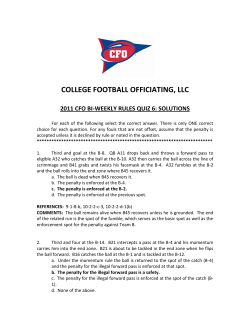 college football officiating, llc