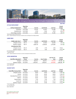 April 2017 At-Place Employment* Reporting Period Current Last