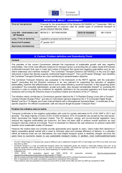 Inception impact assessment - European Commission