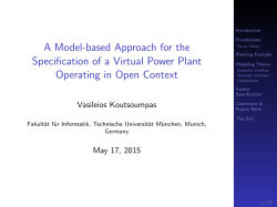 A Model-based Approach for the Specification of a Virtual Power