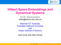 Hilbert Space Embeddings and Dynamical Systems