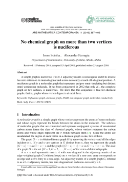No chemical graph on more than two vertices is nuciferous