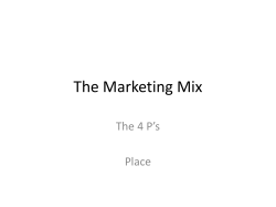 The Marketing Mix - churchillcollegebiblio