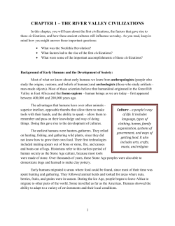 the river valley civilizations