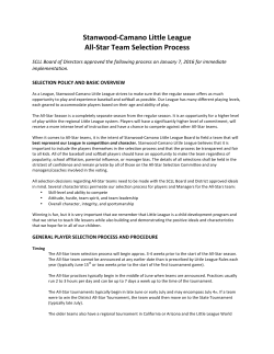 Stanwood-‐Camano Little League All