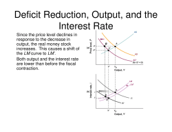 Deficit Reduction, Output, and the Interest Rate