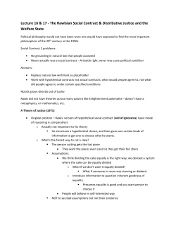 The Rawlsian Social Contract