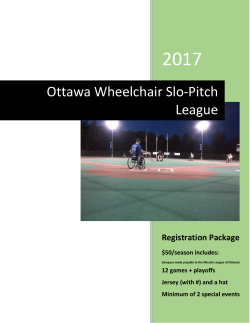 Ottawa Wheelchair Slo-Pitch League