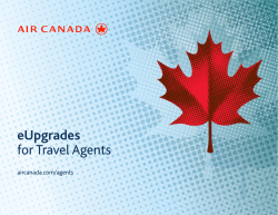 eUpgrades for Travel Agents