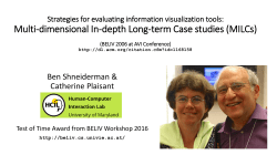 Strategies for evaluating information visualization tools: Multi