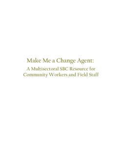 Make Me a Change Agent