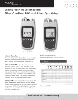 Fiber OneShot PRO and Fiber QuickMap
