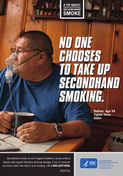 no one chooses to take up secondhand smoking.