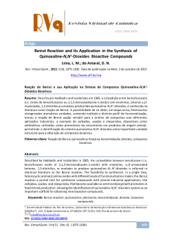Beirut Reaction and its Application in the Synthesis of Quinoxaline