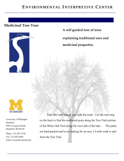 Medicinal Tree Tour - University of Michigan