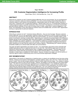 CSI: Customer Segmentation Intelligence for Increasing Profits