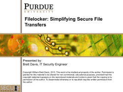 Creating a Secure, Mobile, Remotely Managed
