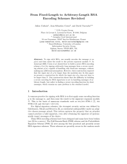 From Fixed-Length to Arbitrary-Length RSA Encoding Schemes