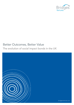 Better Outcomes, Better Value